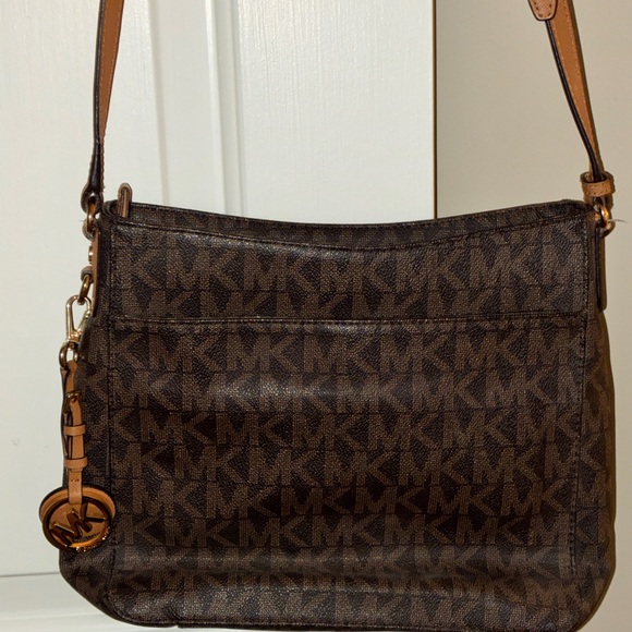 Michael Kors Signature Brown Crossbody Bag - Picture 9 of 11
